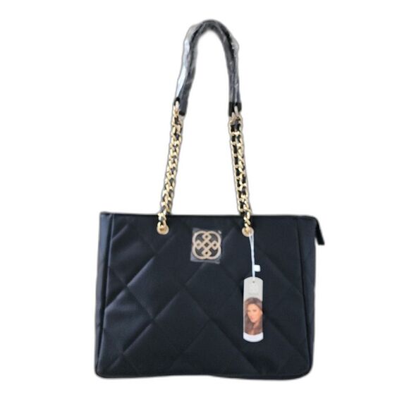 Daisy Fuentes Black Tote Shoulder Bag NWT - Picture 1 of 10